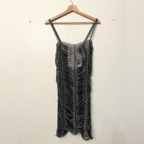 12th tribe NWT DIVA BLACK RHINESTONE DRESS eras tour crystal embellished - Picture 4 of 11